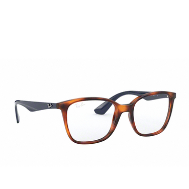 Ray-Ban RX7066 Korrektionsbrillen 5585 light havana - Dreiviertelansicht