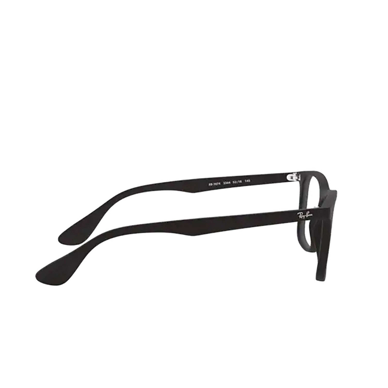 Ray-Ban RX7074 Eyeglasses 5364 rubber black - 3/4