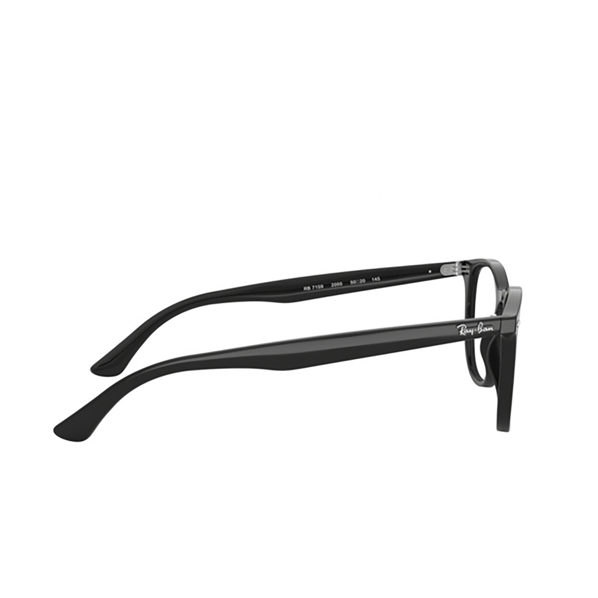 Ray-Ban® Square Eyeglasses: RX7159 color Black 2000 - 3/3.