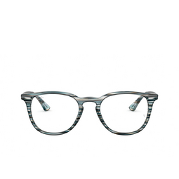 Ray-Ban® Square Eyeglasses: RX7159 color Blue Grey Stripped 5750.