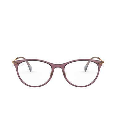 Ray-Ban RX7160 Eyeglasses 5868 demi gloss burgundy - front view