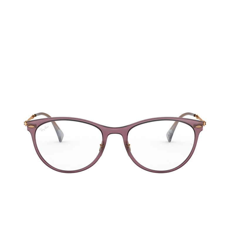 Ray-Ban RX7160 Korrektionsbrillen 5868 demi gloss burgundy - 1/4