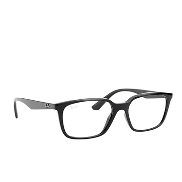Ray-Ban RX7176 Korrektionsbrillen 2000 black - Dreiviertelansicht