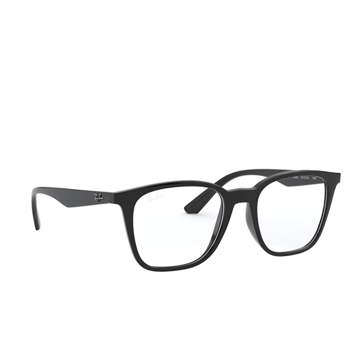 Ray-Ban® Square Eyeglasses: RX7177 color Black 2000 - 2/3.