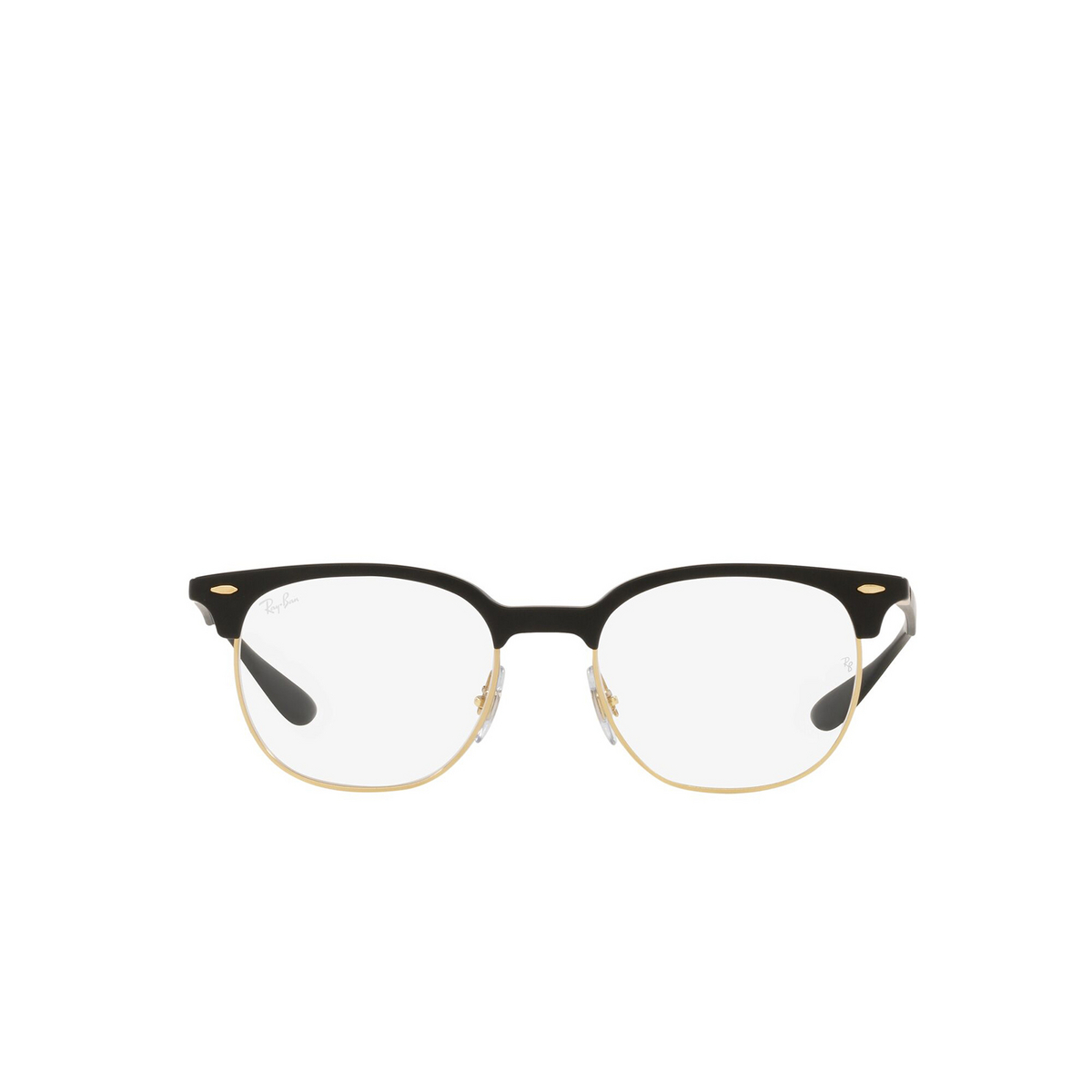 Ray-Ban® Square Eyeglasses: RX7186 color Sand Black 8151 - front view.