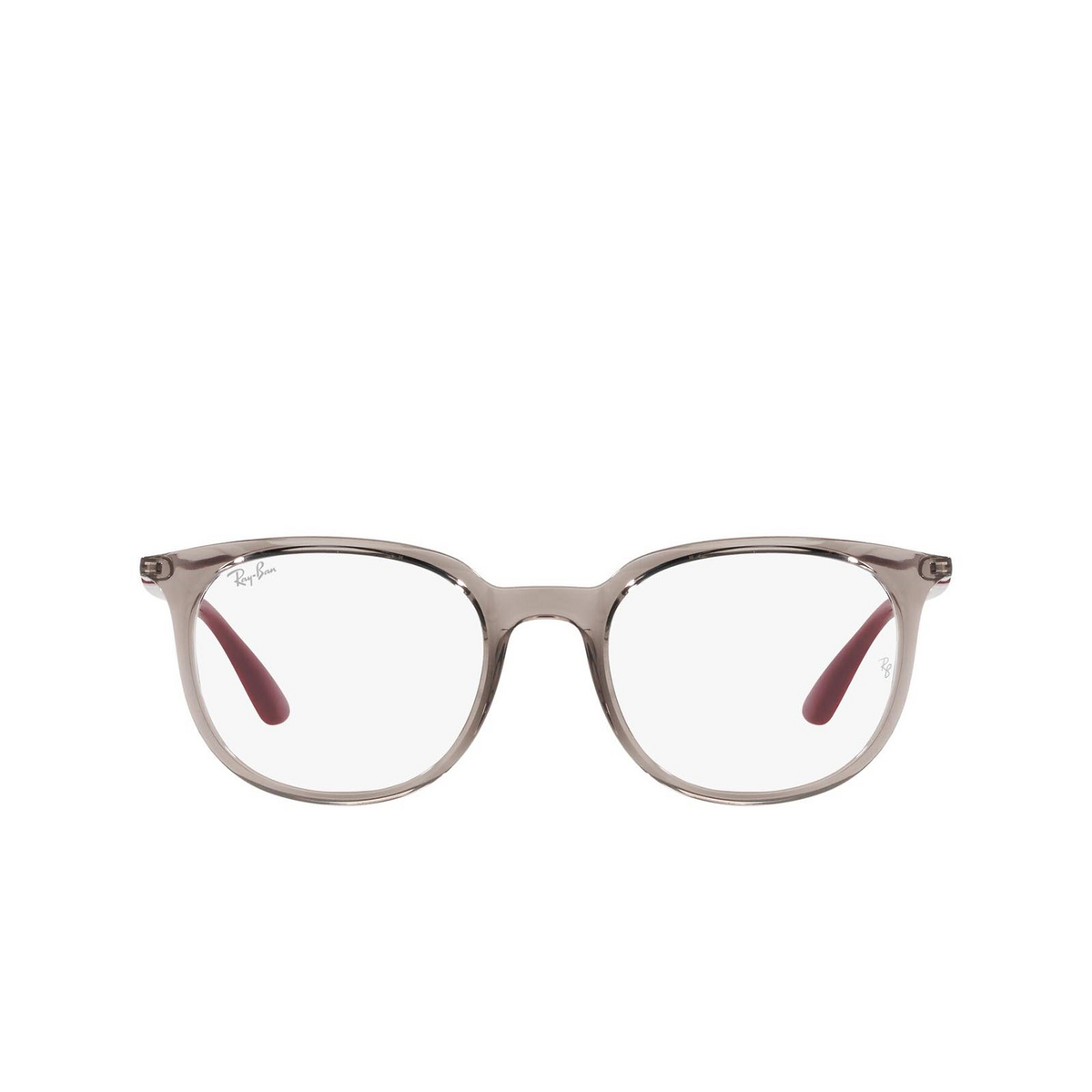 Ray-Ban® Square Eyeglasses: RX7190 color Transparent Grey 8083 - 1/3.