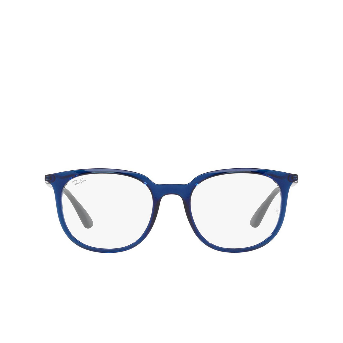 Ray-Ban RX7190 Eyeglasses 8084 Transparent Blue - front view
