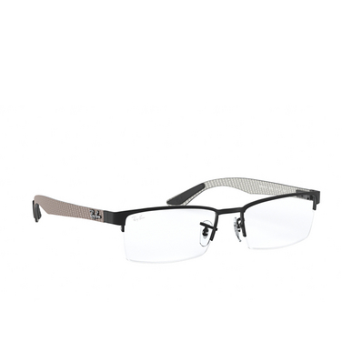 Ray-Ban RX8412 Korrektionsbrillen 2503 matte black - Dreiviertelansicht