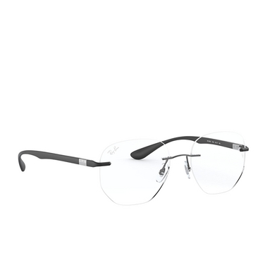 Ray-Ban RX8766 Korrektionsbrillen 1128 matte gunmetal - Dreiviertelansicht