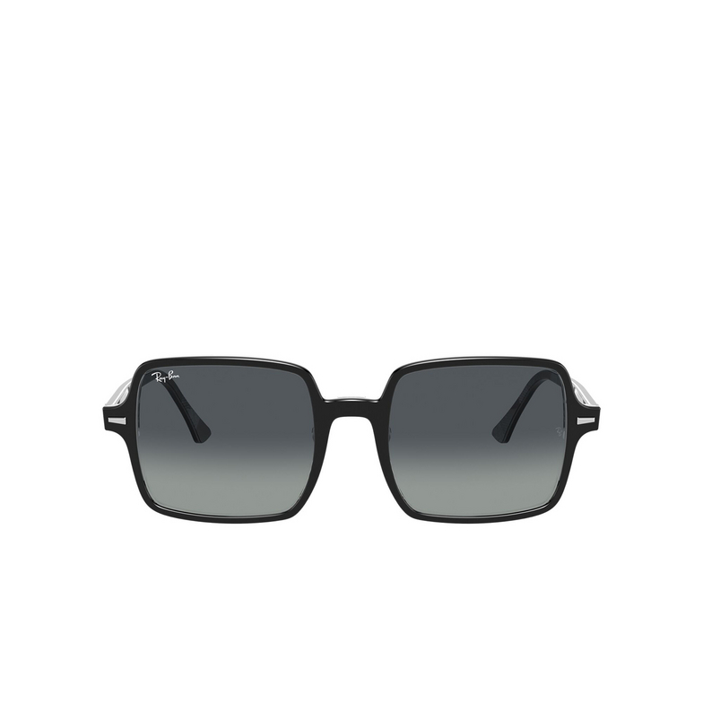 Ray-Ban SQUARE II Sunglasses 13183A black on chevron - 1/4