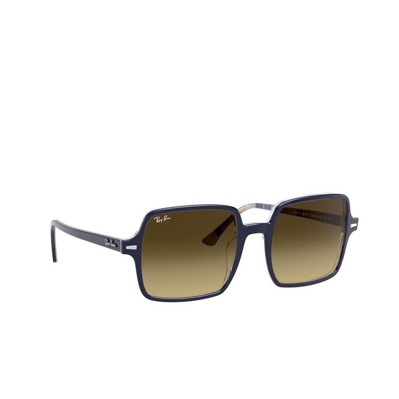 Ray-Ban SQUARE II Sunglasses 132085 blue stripes - 2/4
