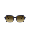 Ray-Ban SQUARE II Sunglasses 132085 blue stripes - product thumbnail 1/4