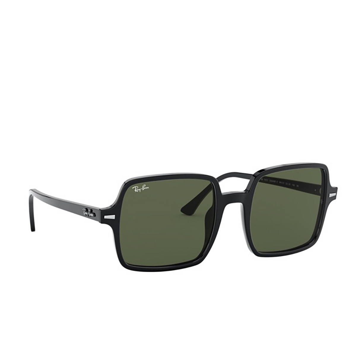 Ray-Ban SQUARE II Sunglasses 901/31 Black - three-quarters view