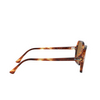 Ray-Ban SQUARE II Sunglasses 954/57 striped havana - product thumbnail 3/4