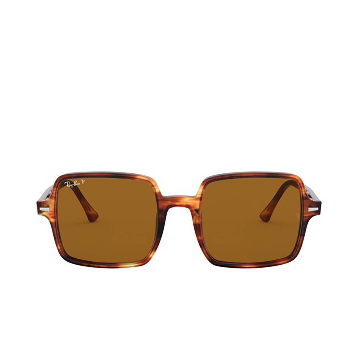 Ray-Ban SQUARE II Sunglasses 954/57 Striped Havana - front view