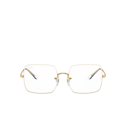 Ray-Ban® Square Eyeglasses: Square RX1971V color White On Legend Gold 3104.