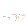 Ray-Ban SQUARE Eyeglasses 3106 shiny legend gold on top red - product thumbnail 2/4