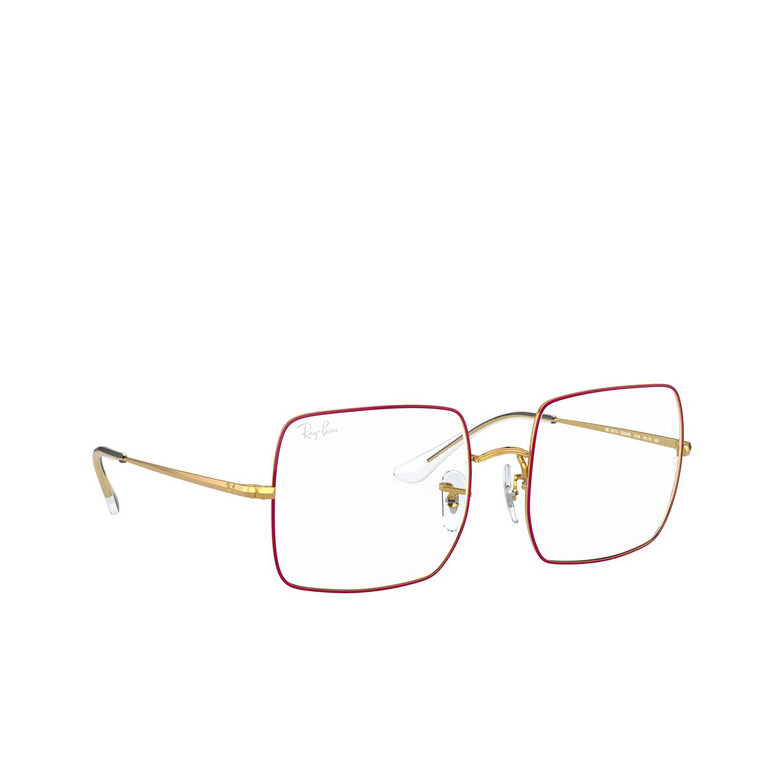 Ray-Ban SQUARE Eyeglasses 3106 shiny legend gold on top red - 2/4