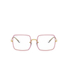 Ray-Ban SQUARE Eyeglasses 3106 shiny legend gold on top red - product thumbnail 1/4