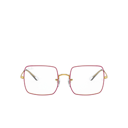 Ray-Ban® Square Eyeglasses: Square RX1971V color Shiny Legend Gold On Top Red 3106.