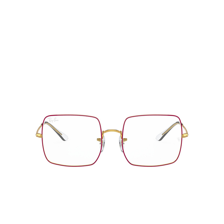 Ray-Ban SQUARE Eyeglasses 3106 shiny legend gold on top red - 1/4