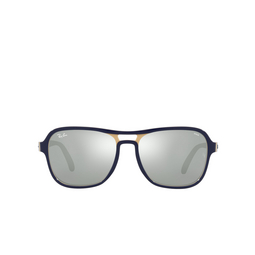 Ray-Ban® Square Sunglasses: RB4356 State Side color 6546W3 Blu Creamy Light Blu 