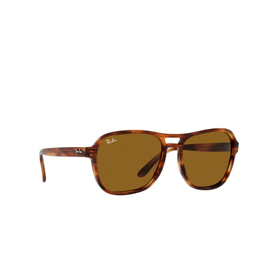 Ray-Ban STATE SIDE Sunglasses 954/33 striped havana - three-quarters view