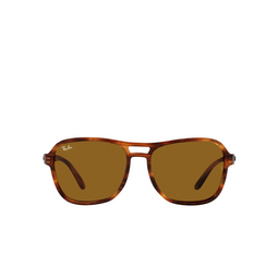 Ray-Ban® Square Sunglasses: RB4356 State Side color 954/33 Striped Havana 