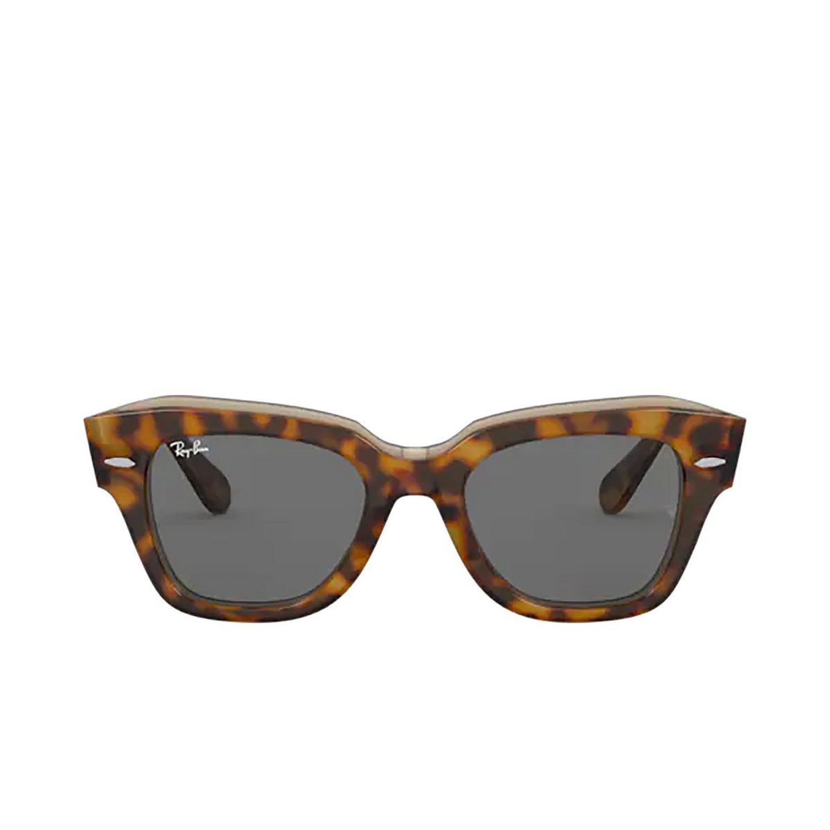 Ray-Ban STATE STREET Sunglasses 1292B1 HAVANA ON TRANSPARENT BROWN - front view
