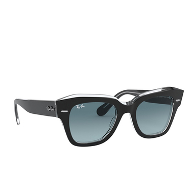 Ray-Ban STATE STREET Sunglasses 12943m black on transparent - three-quarters view