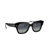 Gafas de sol Ray-Ban STATE STREET 13183A black on chevron grey / burgundy - Miniatura del producto 2/4