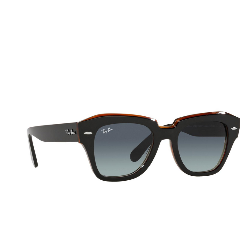 Lunettes de soleil Ray-Ban STATE STREET 132241 black on transparent brown - 2/4