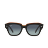 Ray-Ban STATE STREET Sunglasses 132241 black on transparent brown - product thumbnail 1/4