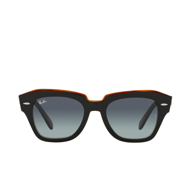 Ray-Ban STATE STREET Sunglasses 132241 black on transparent brown - 1/4