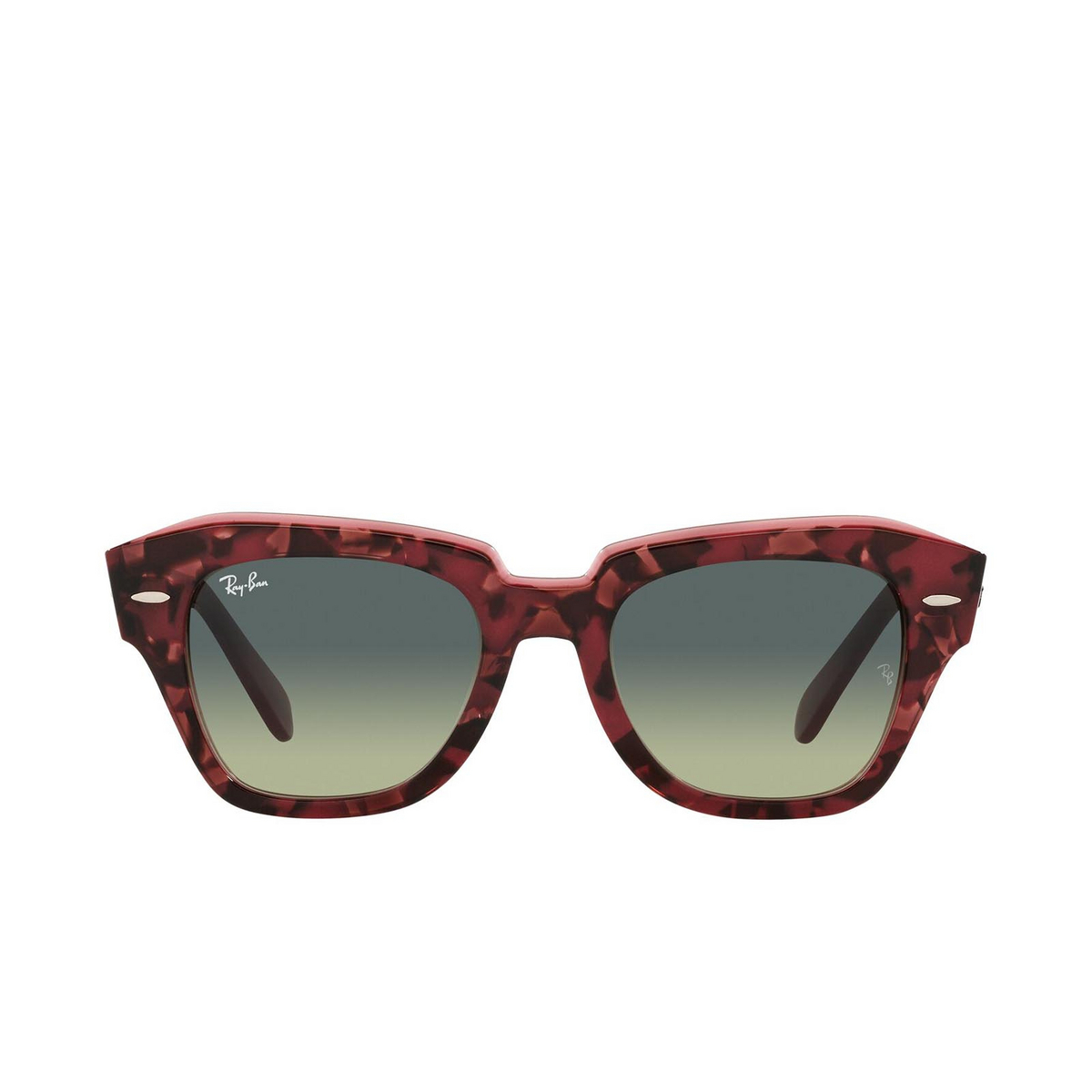 Ray-Ban® Square Sunglasses: State Street RB2186 color Havana On Transparent Purple 1323BH - product thumbnail 1/3.