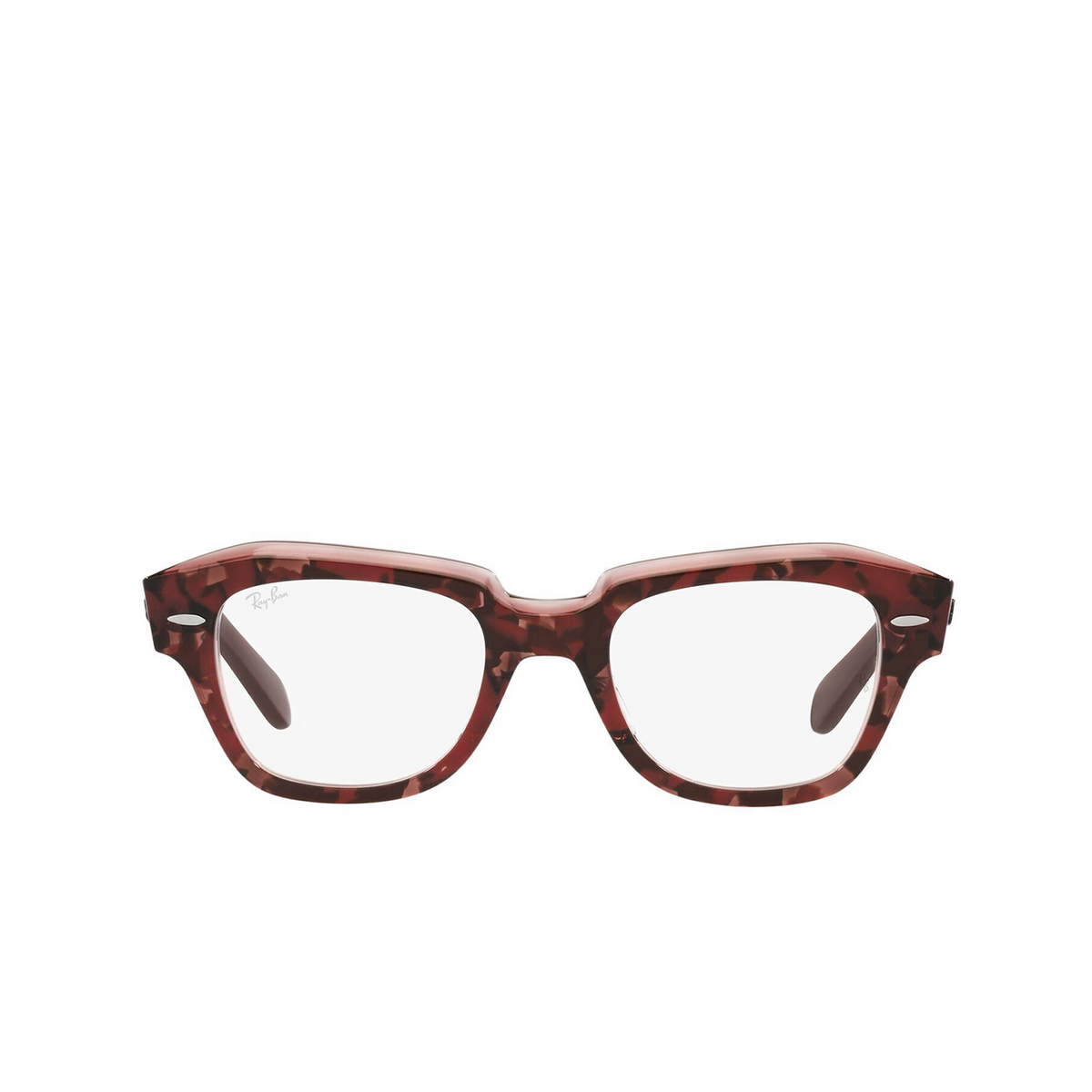 Ray-Ban STATE STREET Eyeglasses 8097 Havana On Transparent Purple - front view