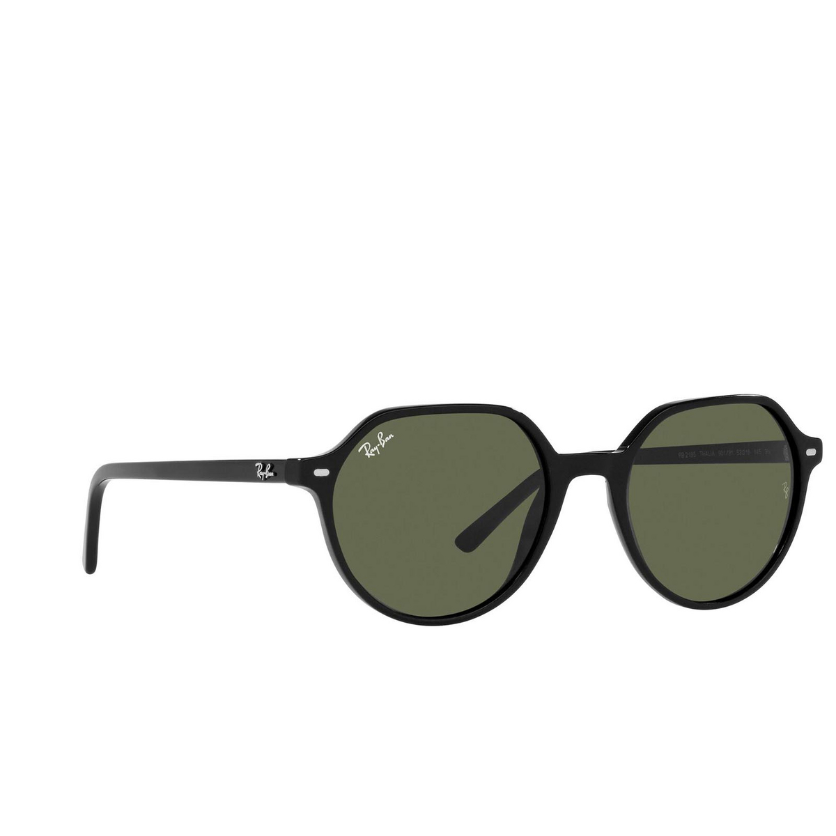Ray-Ban THALIA Sunglasses 901/31 Black - three-quarters view