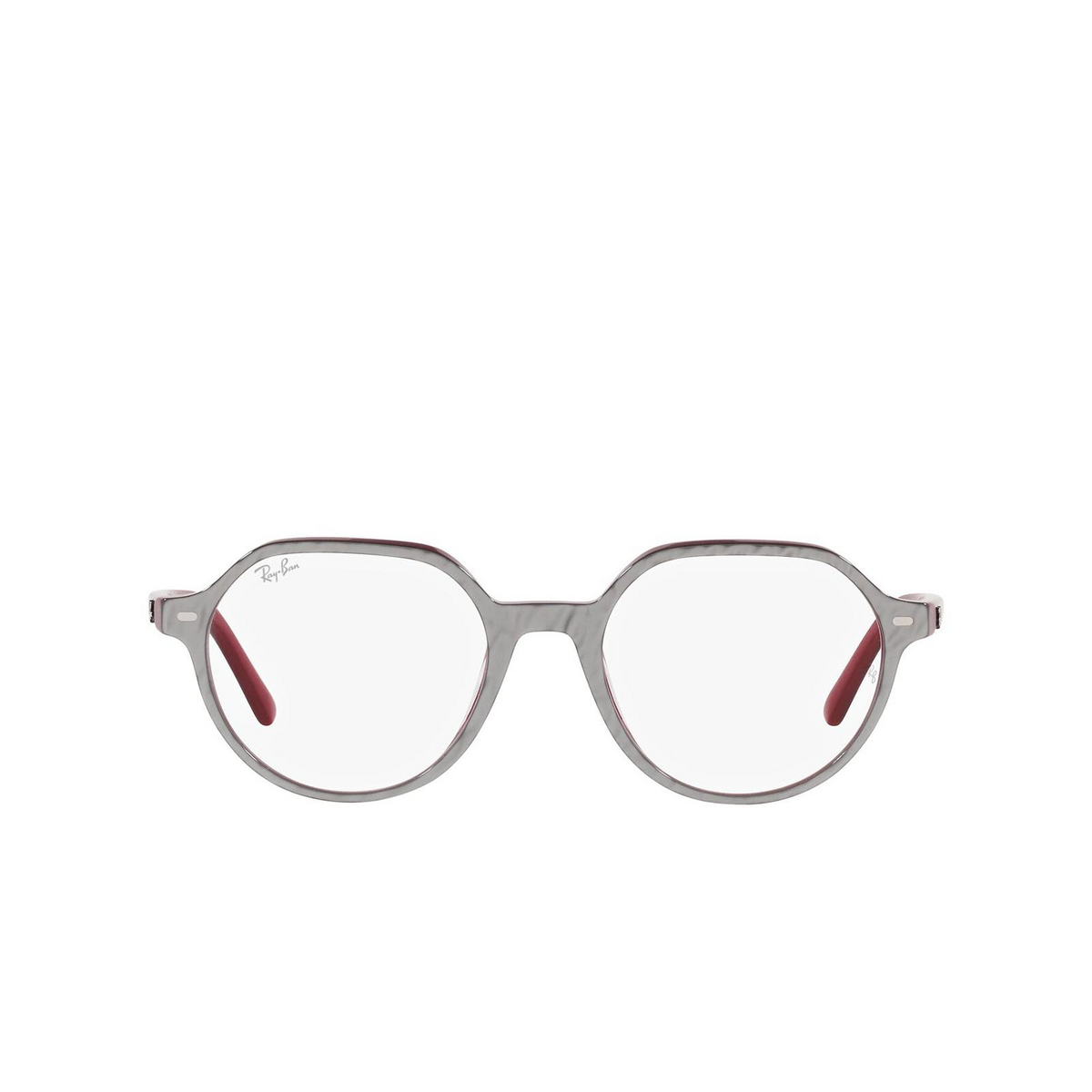 Ray-Ban THALIA Eyeglasses 8050 Wrinkled Grey on Bordeaux - product thumbnail 1/4