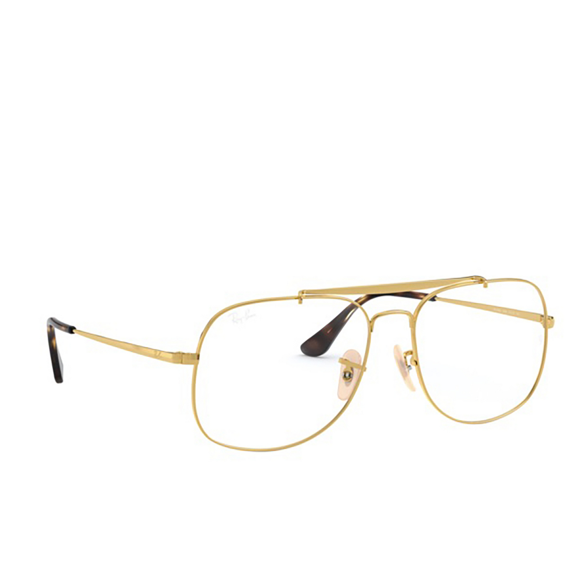 Ray-Ban® Aviator Eyeglasses: The General RX6389 color Gold 2500 - 2/3.