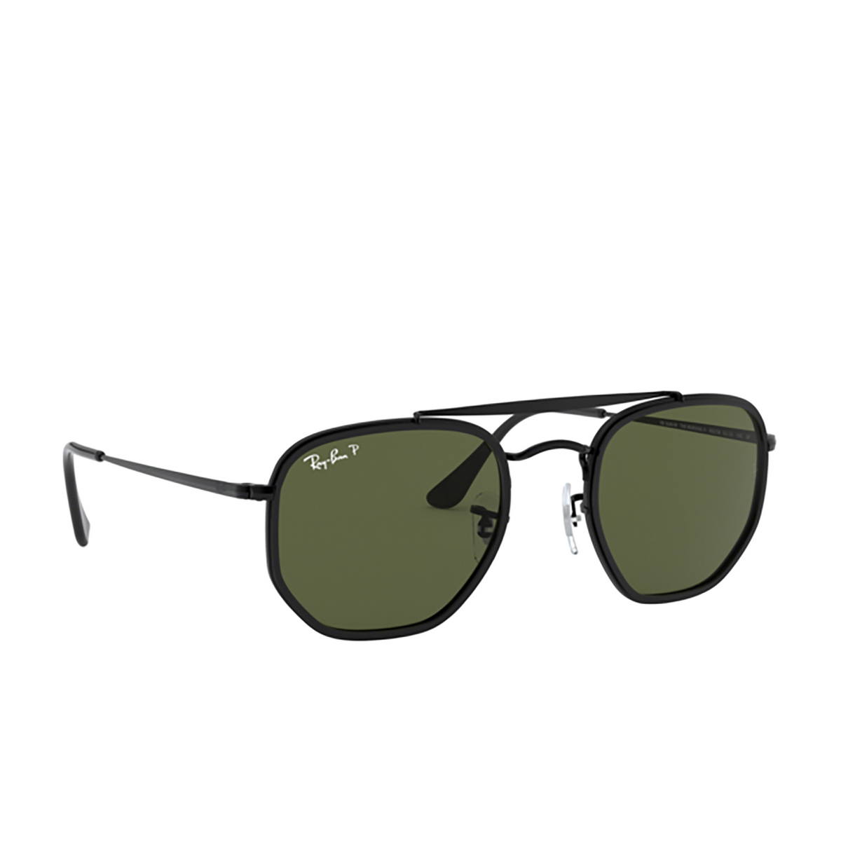 Ray-Ban THE MARSHAL II Sunglasses 002/58 BLACK - three-quarters view