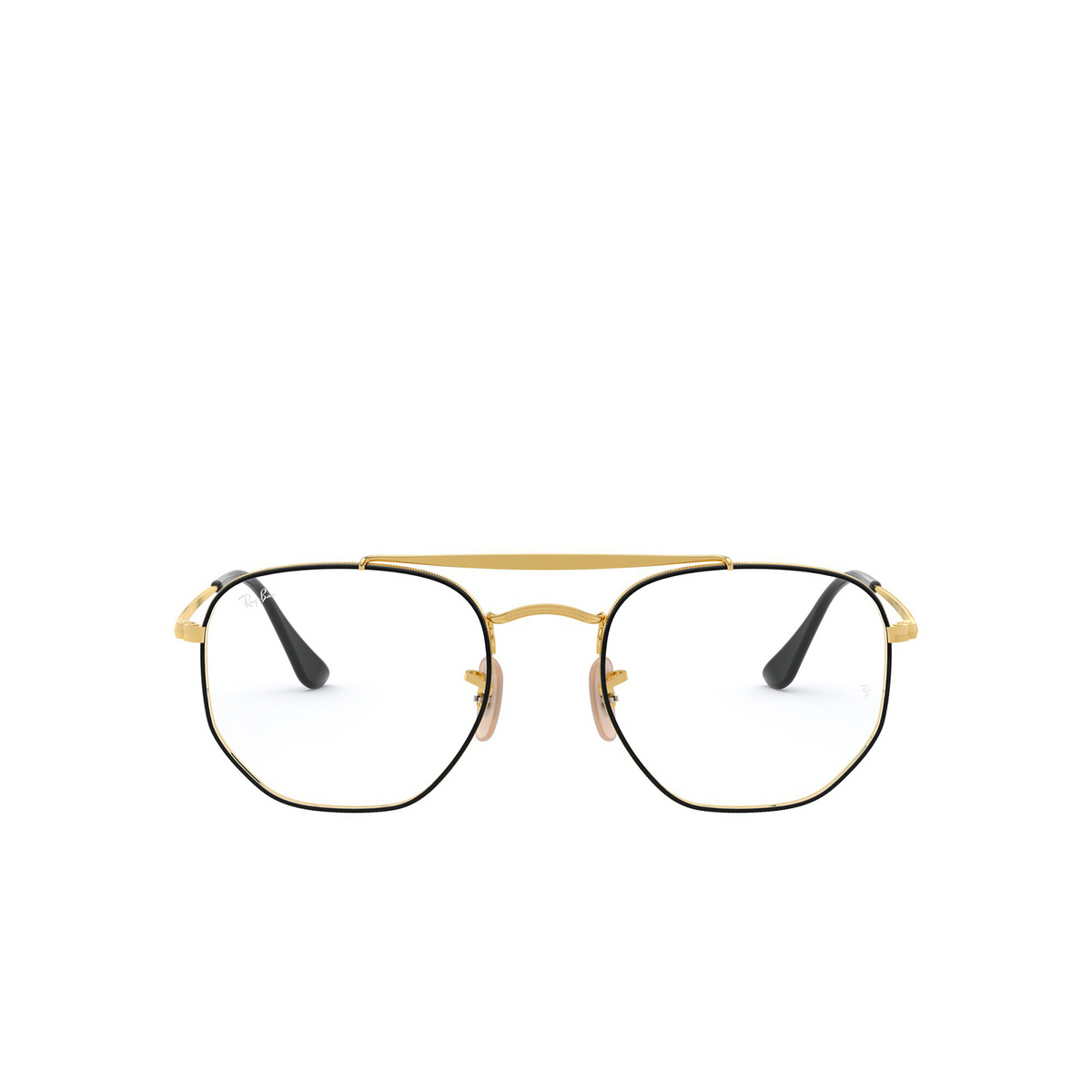 Ray-Ban® Irregular Eyeglasses: The Marshal RX3648V color Black On Arista 2946 - front view.