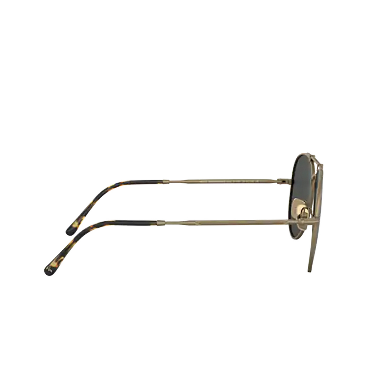 Ray-Ban® Aviator Sunglasses: RB8125 Titanium color 913757 Demi Gloss Antique Arista - product thumbnail 3/3