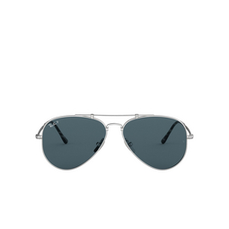 Ray-Ban® Aviator Sunglasses: RB8125M Titanium color 9165 Demi Gloss Silver 