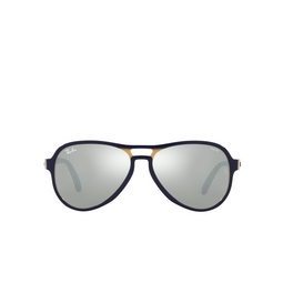 Ray-Ban® Aviator Sunglasses: RB4355 Vagabond color 6546W3 Blue Creamy Light Blue 
