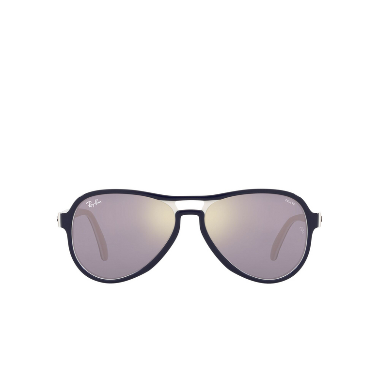 Ray-Ban VAGABOND Sunglasses 6548B3 blue creamy light brown - 1/4