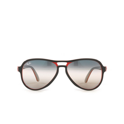 Ray-Ban® Aviator Sunglasses: RB4355 Vagabond color 6549GE Black Red Light Grey 