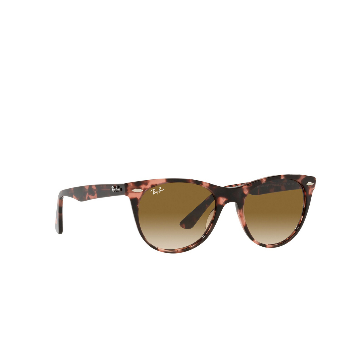 Ray-Ban WAYFARER II Sunglasses 133451 Pink Havana - three-quarters view