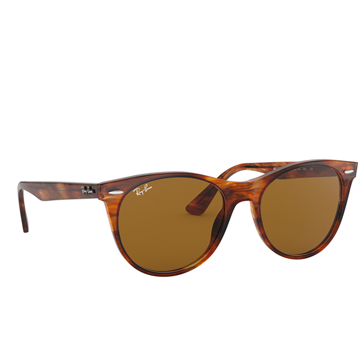 Ray-Ban WAYFARER II Sunglasses 954/33 Striped Havana - three-quarters view