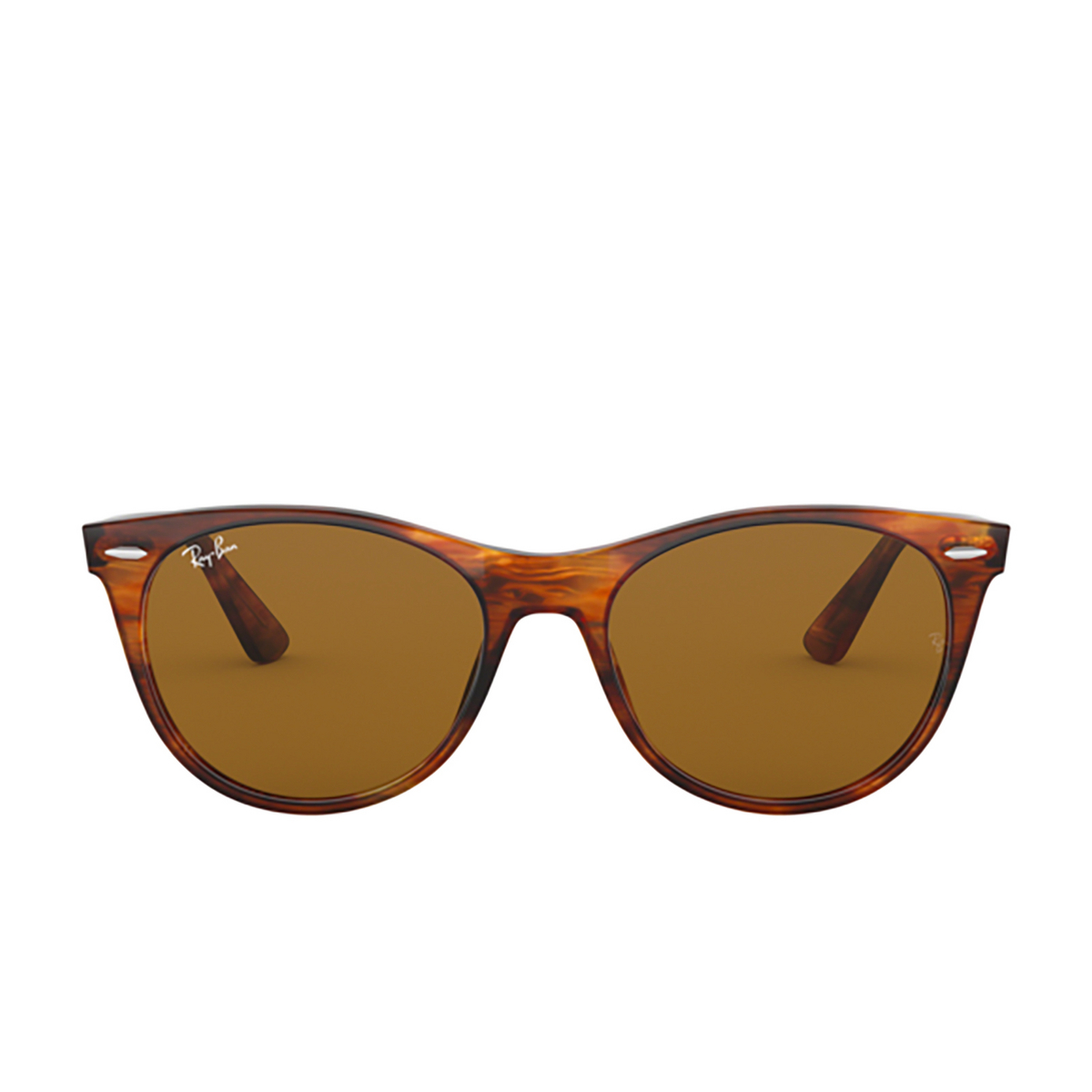 Ray-Ban WAYFARER II Sunglasses 954/33 Striped Havana - front view