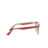 Ray-Ban WAYFARER II Eyeglasses 5987 red on transparent grey - product thumbnail 3/4